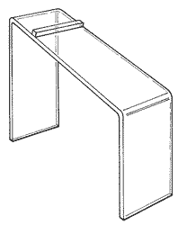 Suport plexiglas incaltaminte
