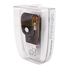 Memorie externa Prestigio 4 GB Leather Flash Drive Brown