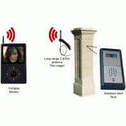 Set Videointerfon Wireless Fara Fir cu Unda Radio AES 604V