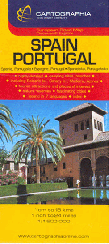 Harta Spania si Portugalia