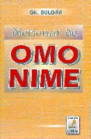 Dictionare, enciclopedii, albume de arta, Dictionar de omonime