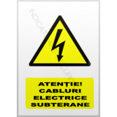 indicatoare pentru cablurile electrice subterane