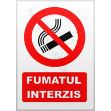 indicatoare fumatul interzis