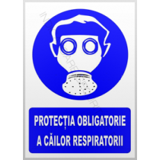 indicatoare pentru protectia obligatorie a cailor respiratorii