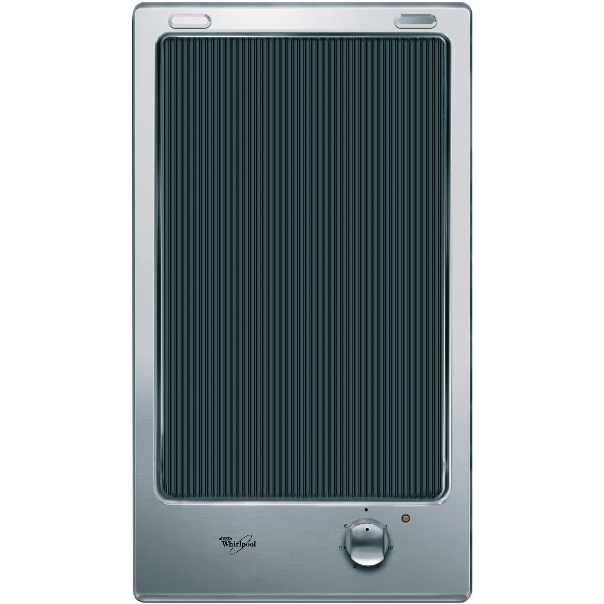 Plita electrica tip grill Whirlpool AKT 320 IX, comanda frontala, indicator luminos pentru functionare