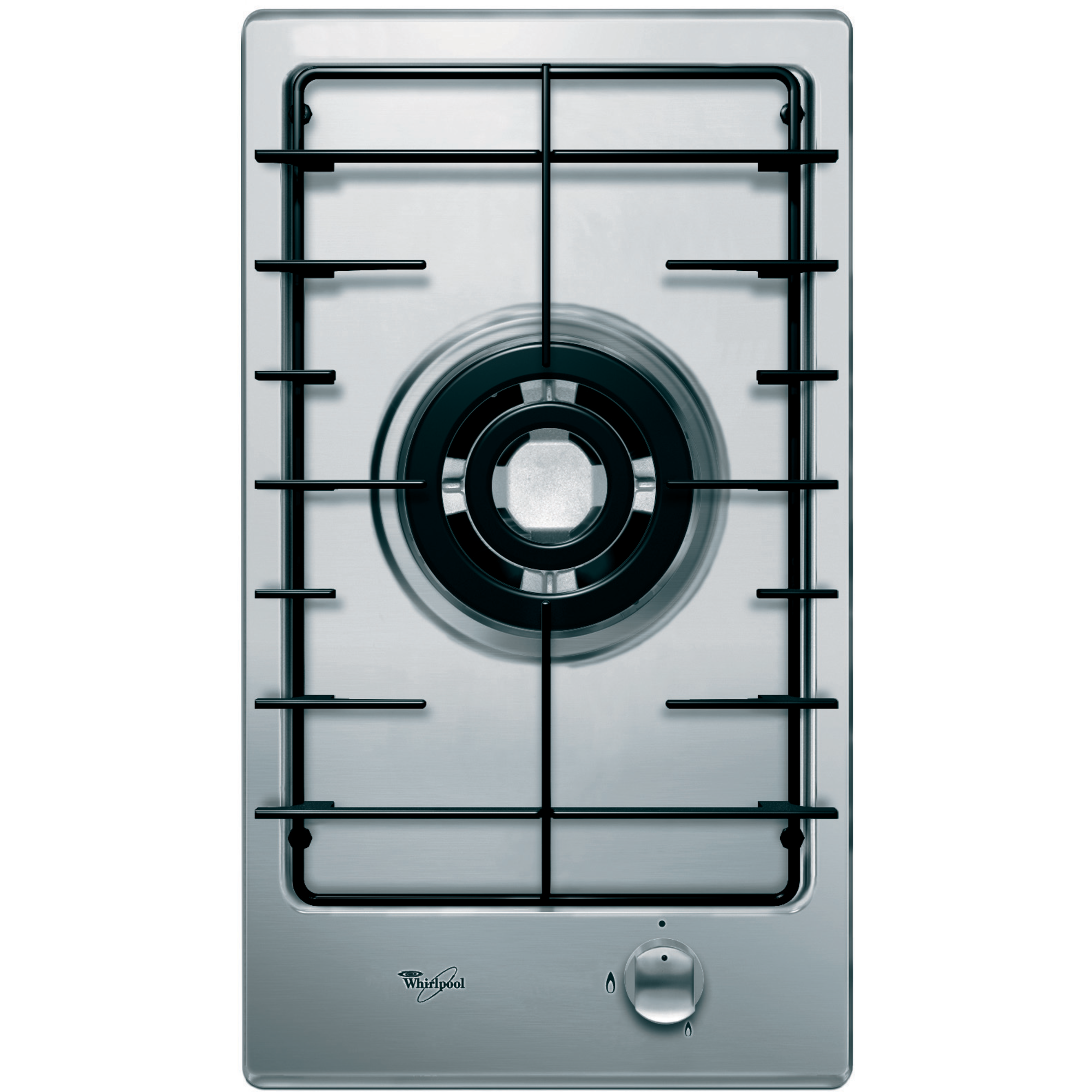 Plita incorporabila Whirlpool AKT 305 IX, 1 arzator pe gaz, aprindere electrica in buton