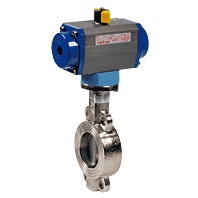 Vane cu actionare pneumatica etansare Metal Metal