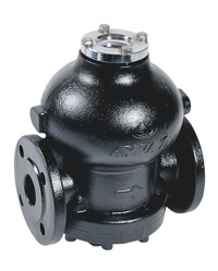 Oala de condens cu flotor corp fonta cu vizor