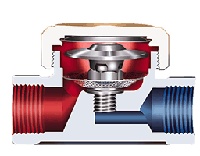 Oala de condens termostatica alama