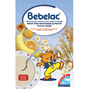 CEREALE CU LAPTE GRAU SI FRUCTE BEBELAC - Nutricia