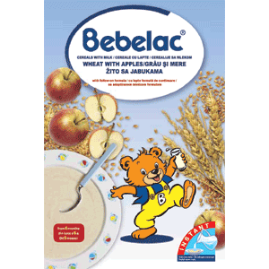 CEREALE CU LAPTE GRAU SI MERE BEBELAC - Nutricia