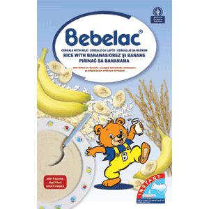 CEREALE CU LAPTE OREZ SI BANANE BEBELAC - Nutricia