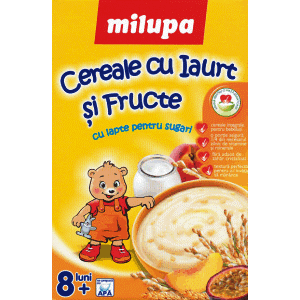 CEREALE CU LAPTE IAURT SI FRUCTE MILUPA - Milupa