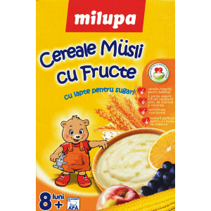 CEREALE CU LAPTE MUSLI SI FRUCTE MILUPA - Milupa