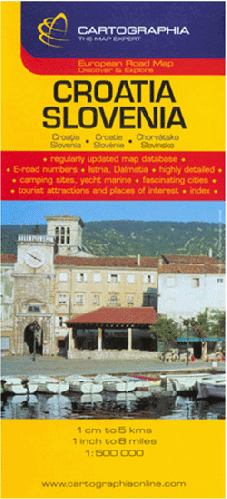 Harta Slovenia, Croatia, Istria