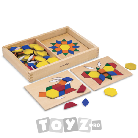 Shape Sorting: Sabloane si forme geometrice din lemn