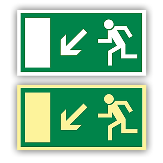 etichete directie de evacuare