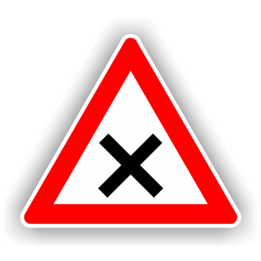 Semne de circulatie - intersectie de drumuri