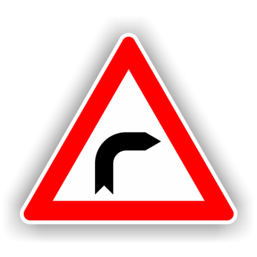 Semne de circulatie - curba la dreapta