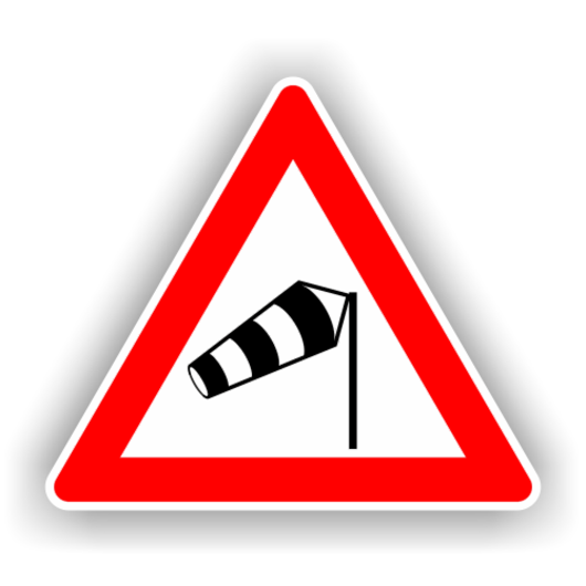 Semne de circulatie - Vant lateral