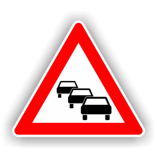 Semne de circulatie - Drum aglomerat