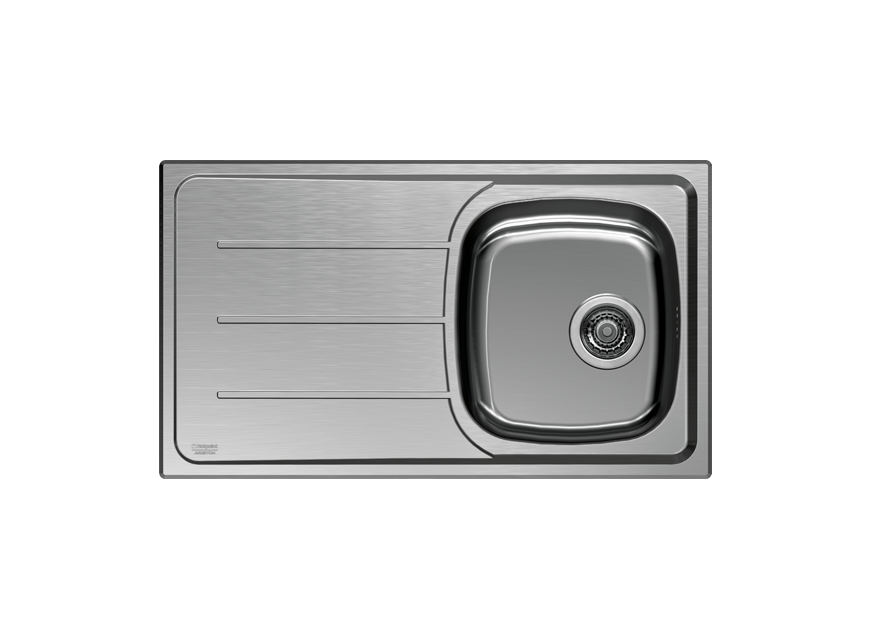 Chiuveta Hotpoint SN 86M1S AX, 1 cuva, inox, 86 cm latime